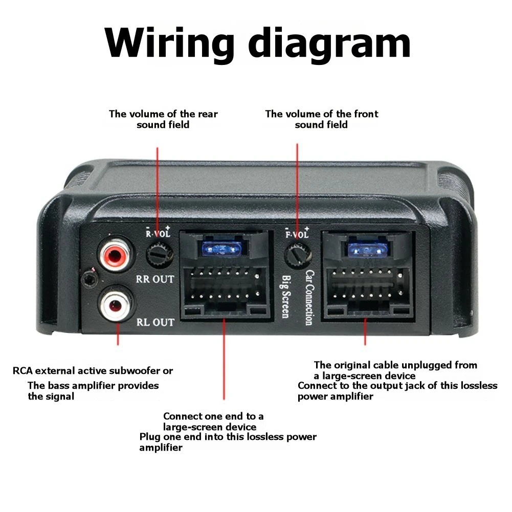 Digital DSP Audio Processor 4 Way Car Amplifier High Quality Class AB Aluminum Speaker Subwoofer Amplifier-Y41A