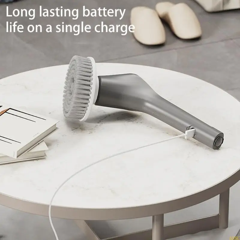 A0NC 전기 스핀 스크러버 전문 방수 방수 스크럽 2600mAh 배터리