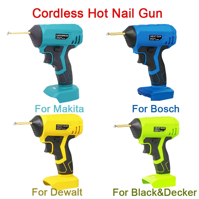 

Cordless Plastics Welding Machinefor Makita/Dewalt/Milwaukee/Bosch/Black&Decker+400pc Nails Car Crack Repair Hot Stapler Welder
