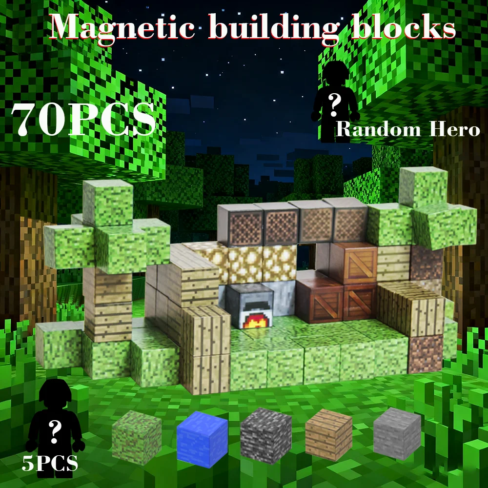 100 قطعة من مكعبات البناء المغناطيسية ألعاب مكعبات مغناطيسية، مجموعة عالم البناء، ألعاب جذعية للأطفال كهدية