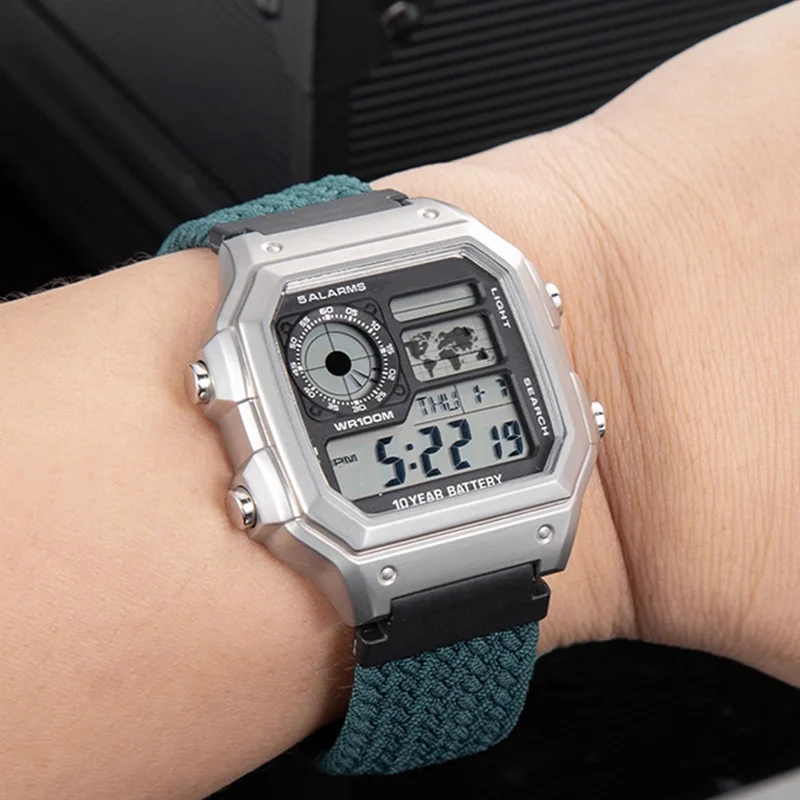 

Для Casio G-shock AE-1200 AE1200WH, модный корпус из нержавеющей стали для женщин и мужчин с зеркальным стеклом, металлическим водонепроницаемым кольцом и аксессуарами