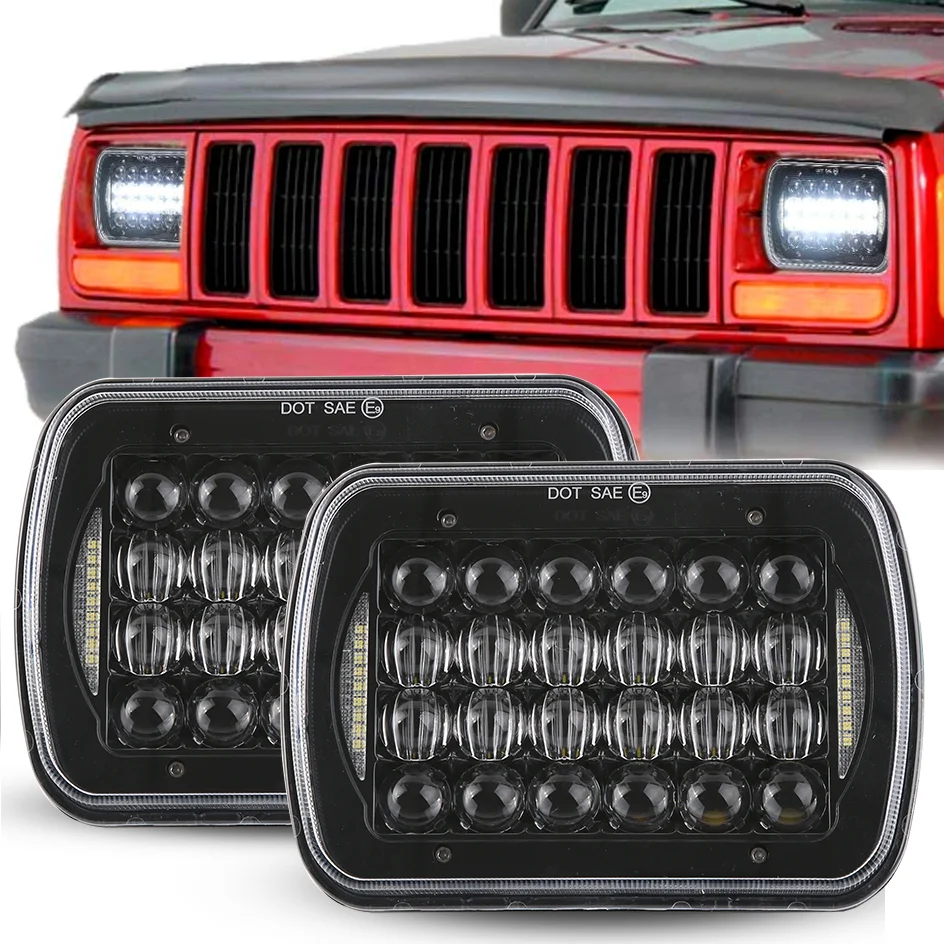 

5x7 inch High/Low Beam Led Headlights with DRL For Jeep Wrangler YJ Cherokee XJ Ford Chevy Chevrolet Nissan led automotivo