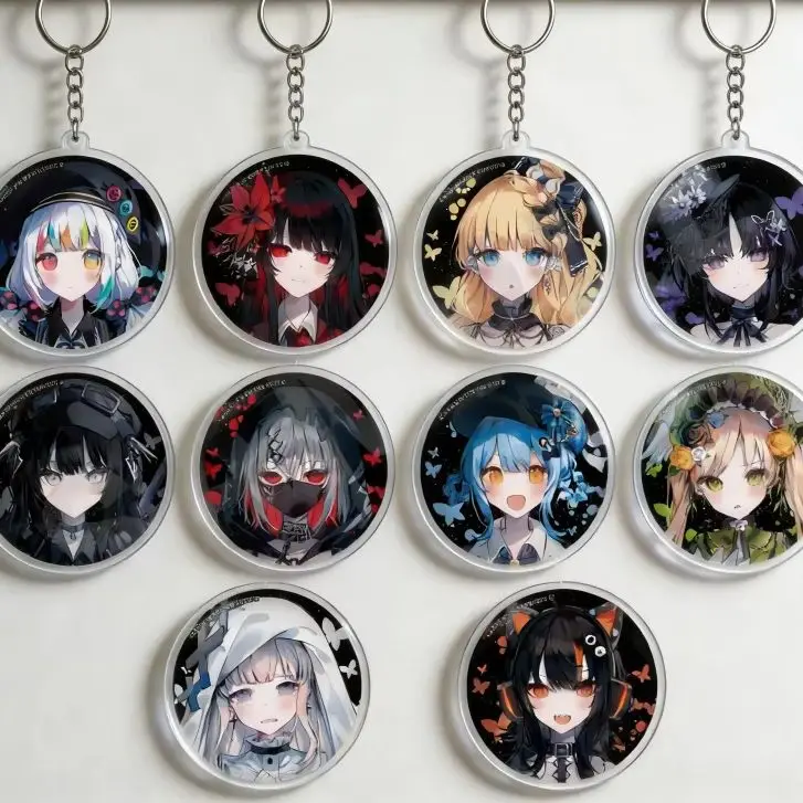 Game Magical Girl Witch Trials Tabletop Decorations Lumina Vesper Eris Accessories Decor Acrylic Keychains Exquisite Products