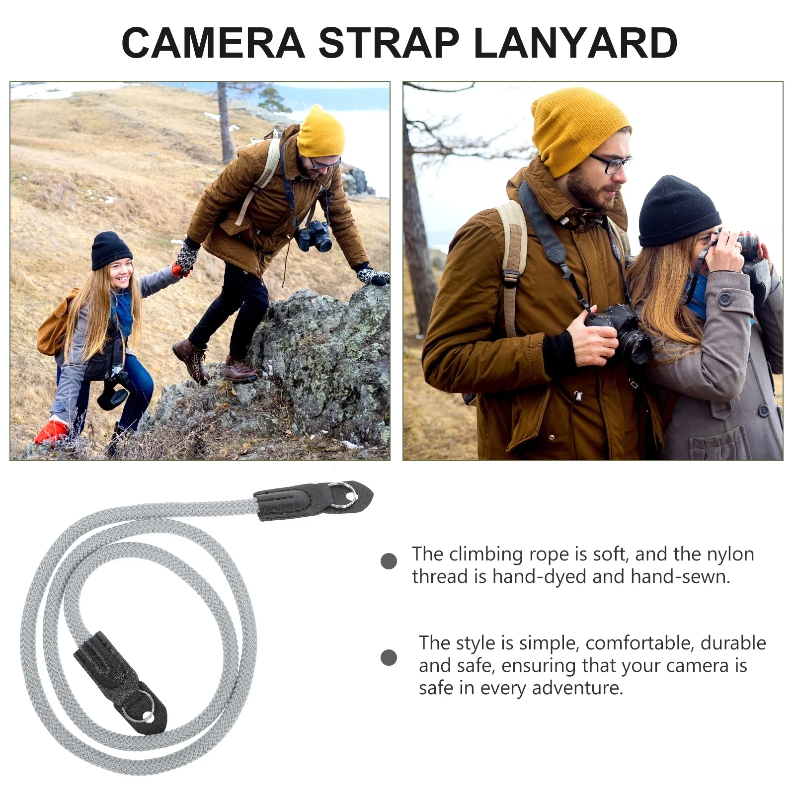 

Camera Strap 100cm Lightweight Abrasion Resistant Nylon Sling Shoulder Belt Crossbody Strap for Digital Cameras