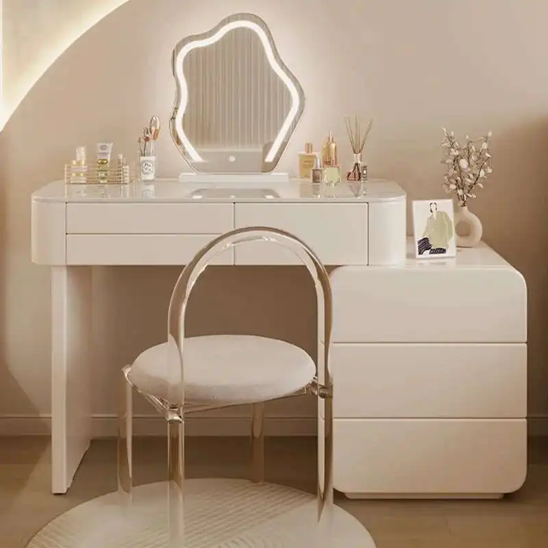 Dressing Table Light Drawer Girls Bedroom Dressing Table Luxury Vanity  Furniture