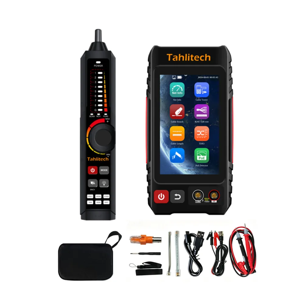 Digital Cable Tester Support Optical Power Meter Visual Fault Locator PoE Checker Network Test Cable Continuity Testing