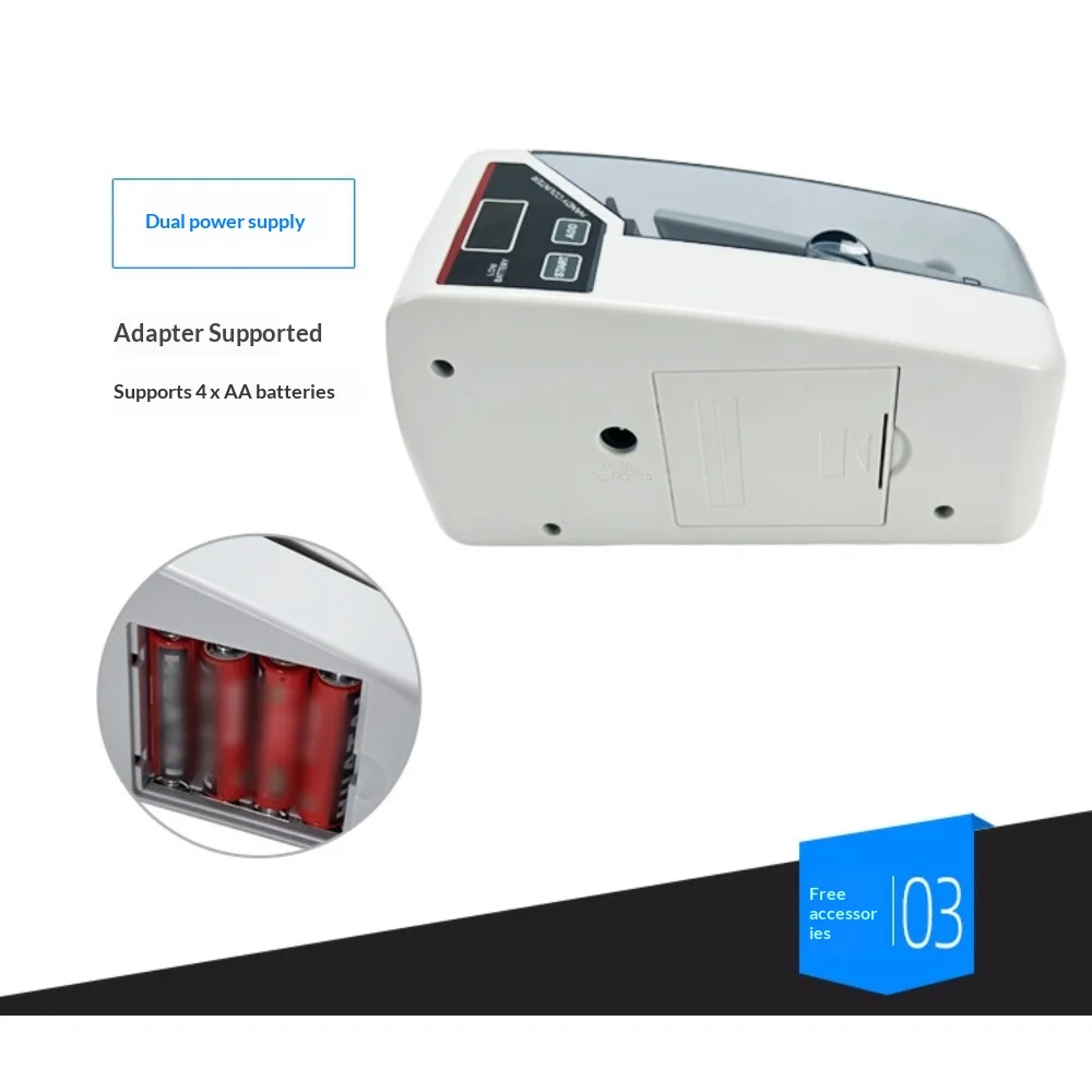 Portable Mini Bill Counter V30- Handheld Money Counting Machine with UV Detection, Dual Power Supply, for Home/Office/Travel Use