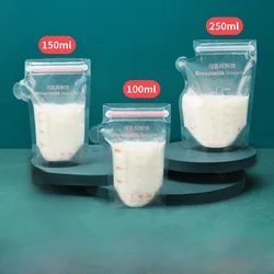30Pcs  Breast Milk Storage Bags with Marker Pen Disposable Small Capacity Milk Bags for Freezing and Storage Bag
