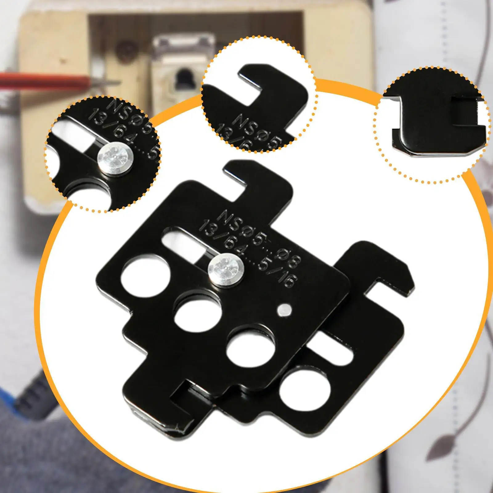 Miniature Circuit Breaker Lockout Device Multi Hole Energy Circuit Breaker Lock Hasp for Electrical Work