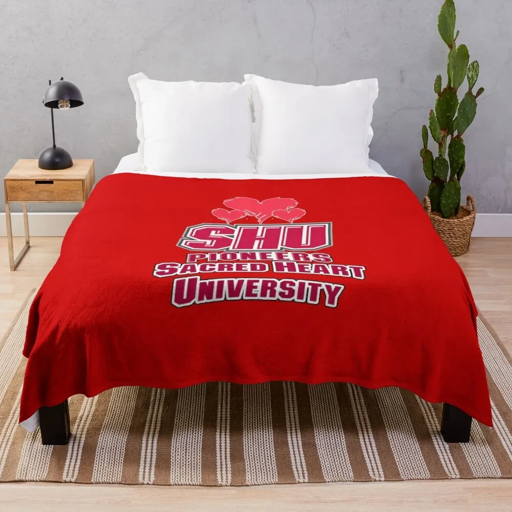 Sacred Heart University Throw Blanket Soft Plaid Moving Camping Luxury Thicken Blankets