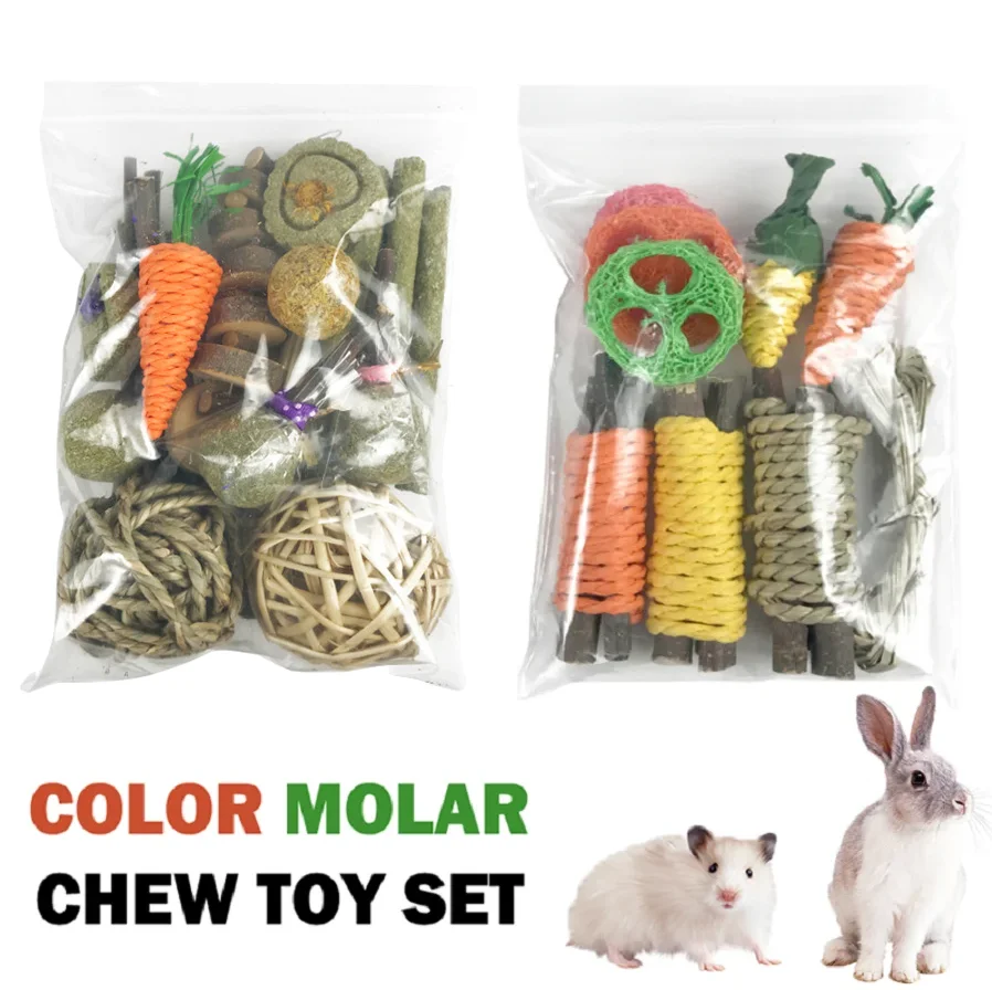 Pet Rabbit Guinea Pig Hamster Tooth Grinding Snacks Squirrels Tooth Grinding Toy Pet Supplies Fun Toy Dragon Cat Toys Snacks