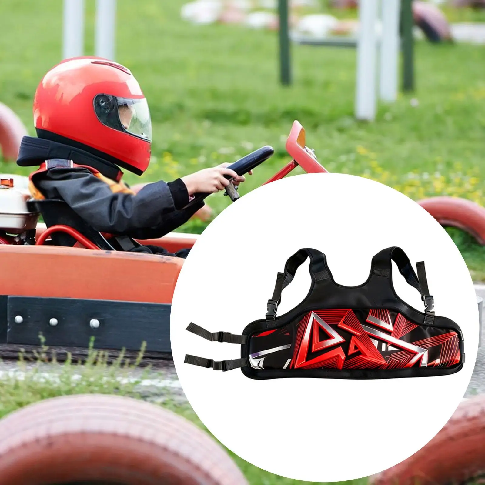 Karting Rib Protector Multifunctional Breathable Comfortable Lightweight Ergonomic Gear Karting