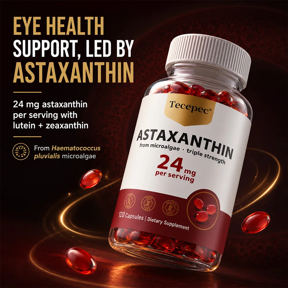 Astaxanthin 24mg, Supports Eye, Skin, Joint, Brain, Heart & Immune System Health, Stamina & Healthy Aging for Women & Men