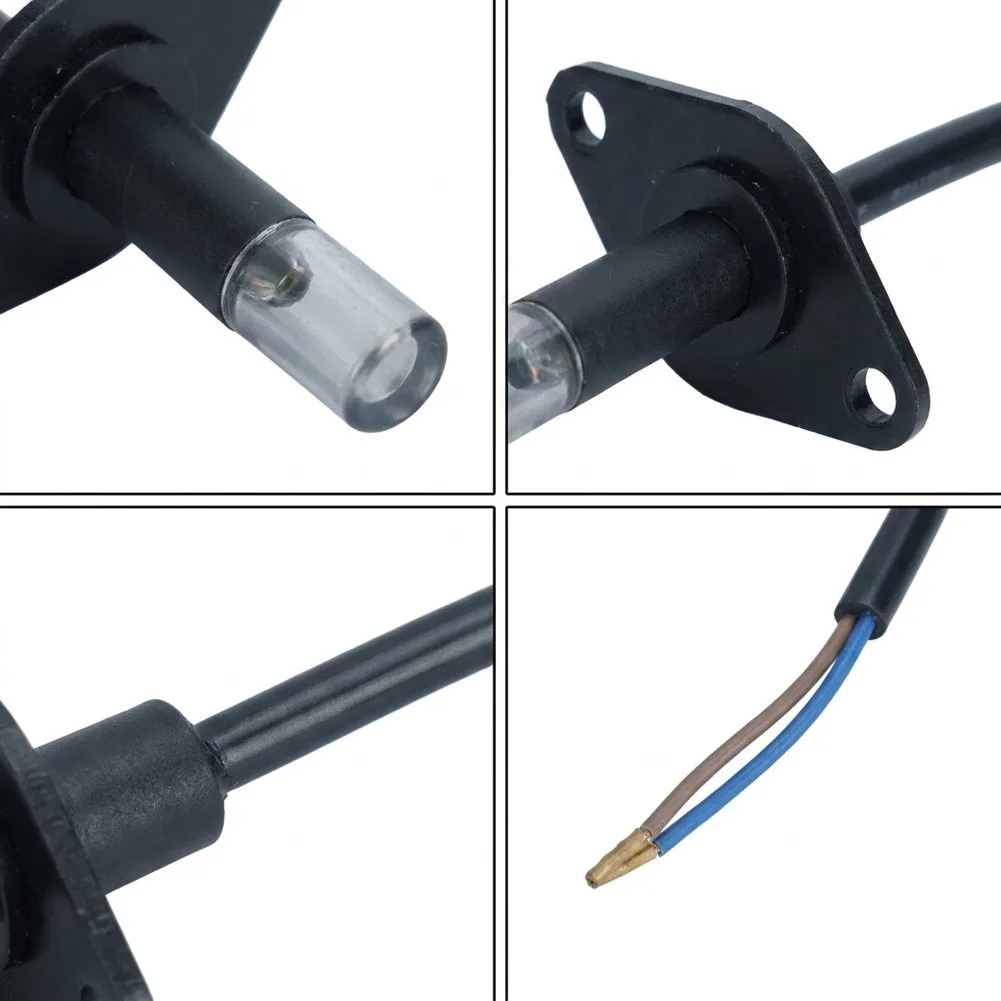 For fuel Oil Burner QRB1 Flame Sensor Photoresistor Detection Unit with Mounting Base for Reliable Flame Monitoring Applications