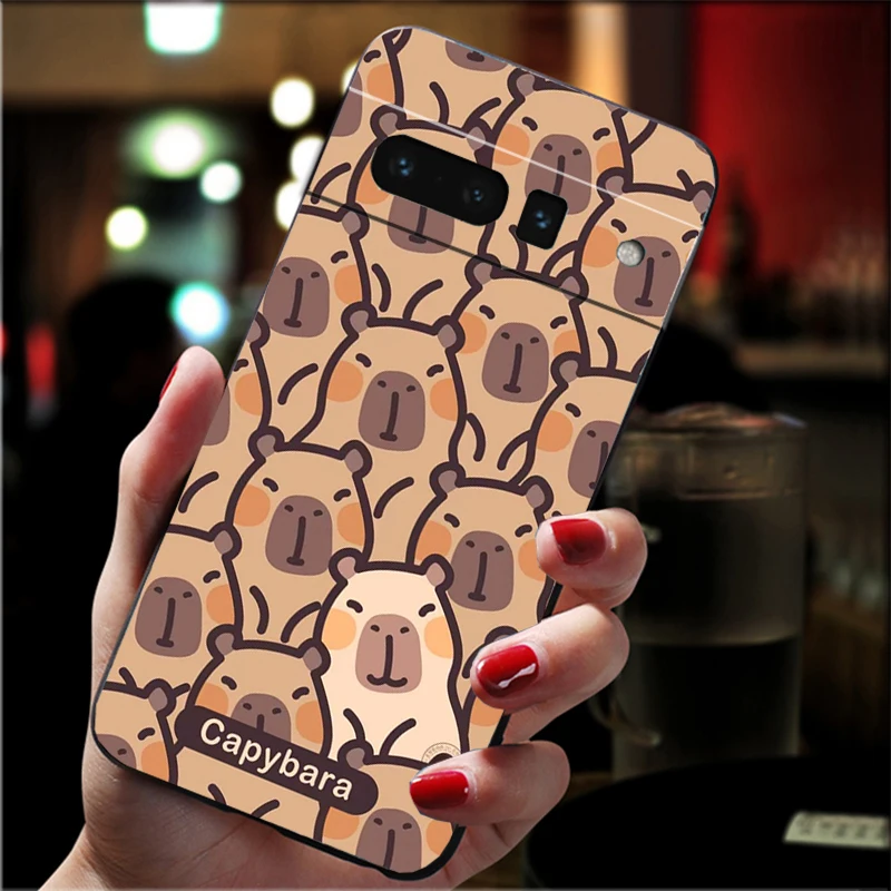

Cartoon capybara Carcasa Funda Phone Case For Google Pixel 10 9 Pro XL 9A 8 7 6 Pro Pixel 8A 7A 6A Pixel 8 7 6 5 Case