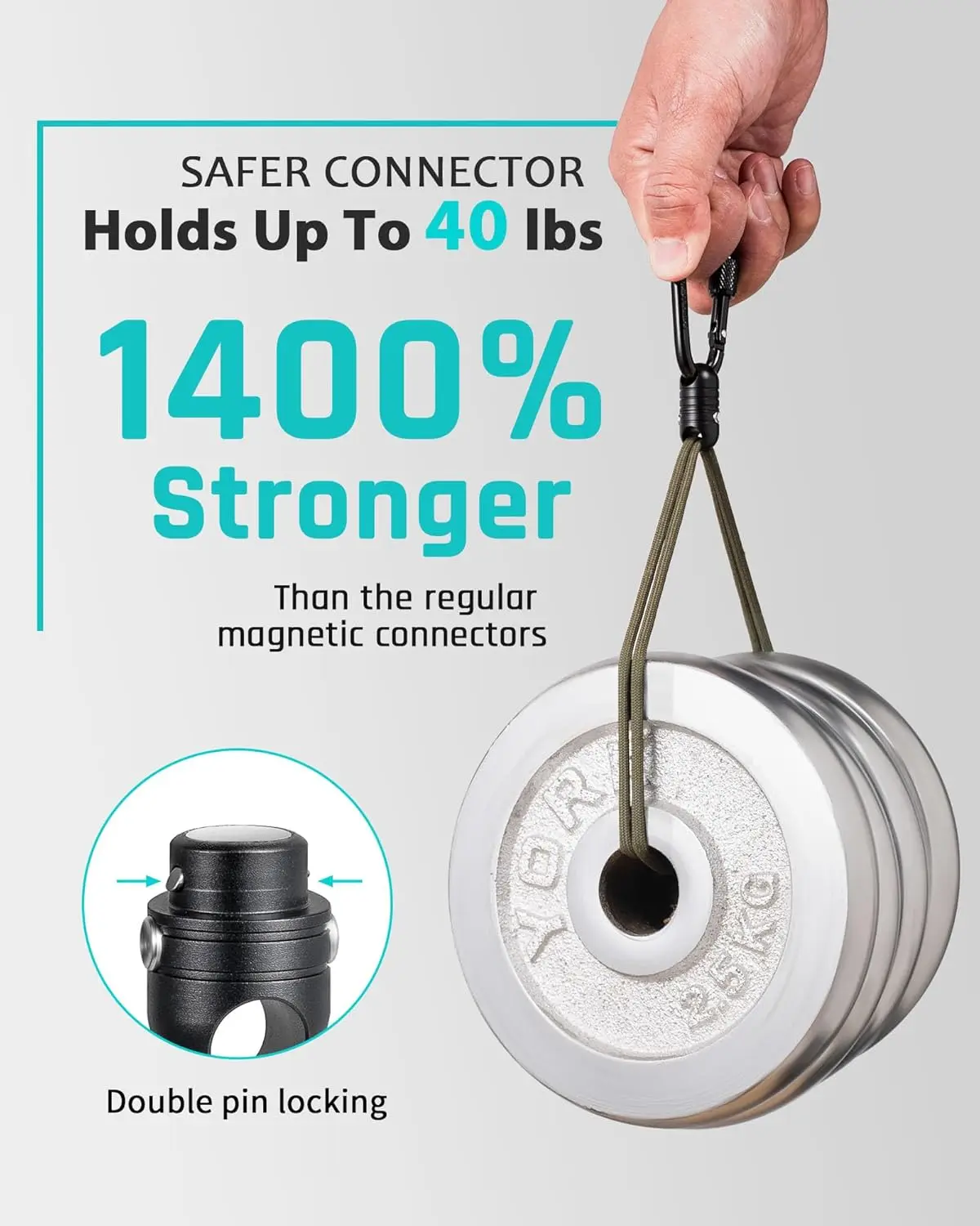 TIMULTI Magnet Carabiner Clip Key Holder, Detachable Key Chain Rings for Car Keys,Pull Apart Keychain Organizer Accessories