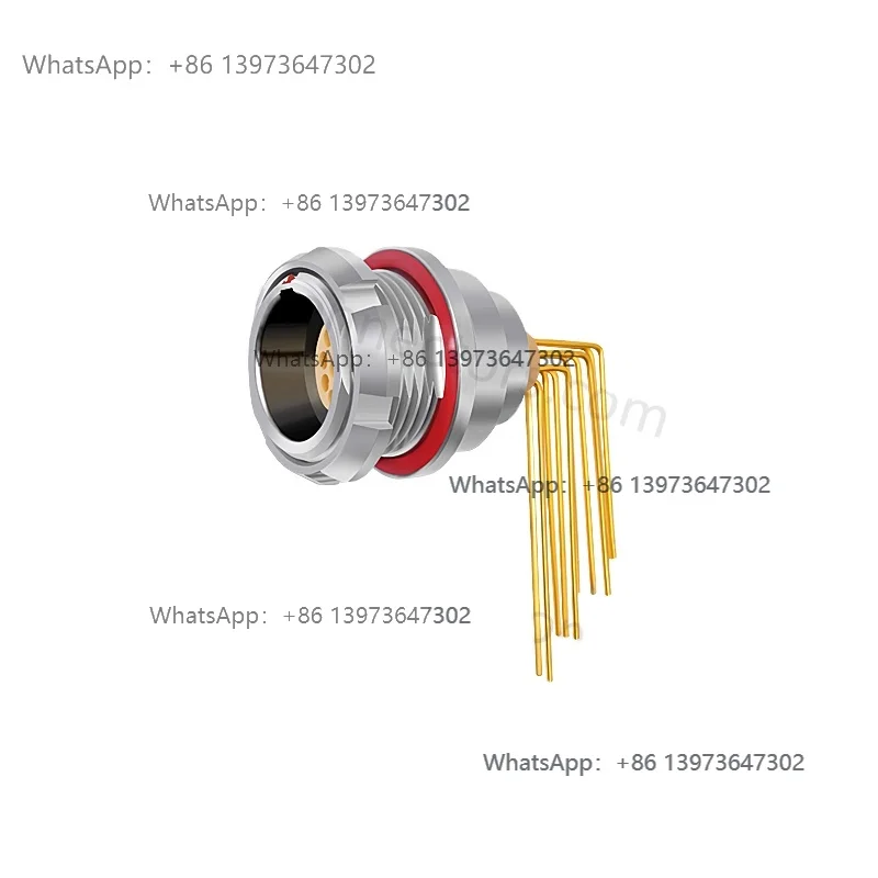 0K EEG 2 3 4 5 6 7  9PINS Elbow 90 Degree PCB Contacts Electric of Industrial Control Circular Connector
