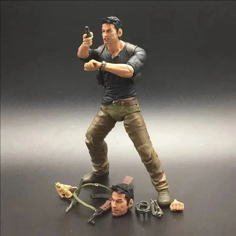 لعبة مجموعة أفلام نهائية من NECA Nathan Drake Uncharted مقاس 4 مقاس 7 بوصات
