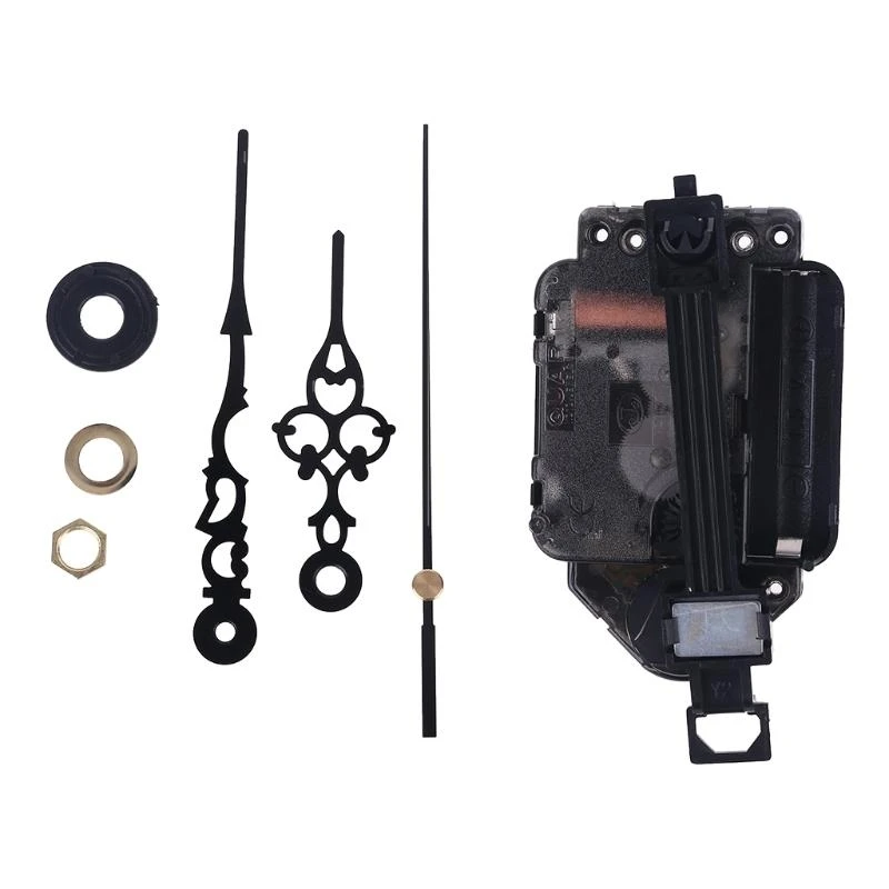 Silent Pendulum Type Clock Movement Mechanism with 3 Hands Motor DIY Replacement Repair