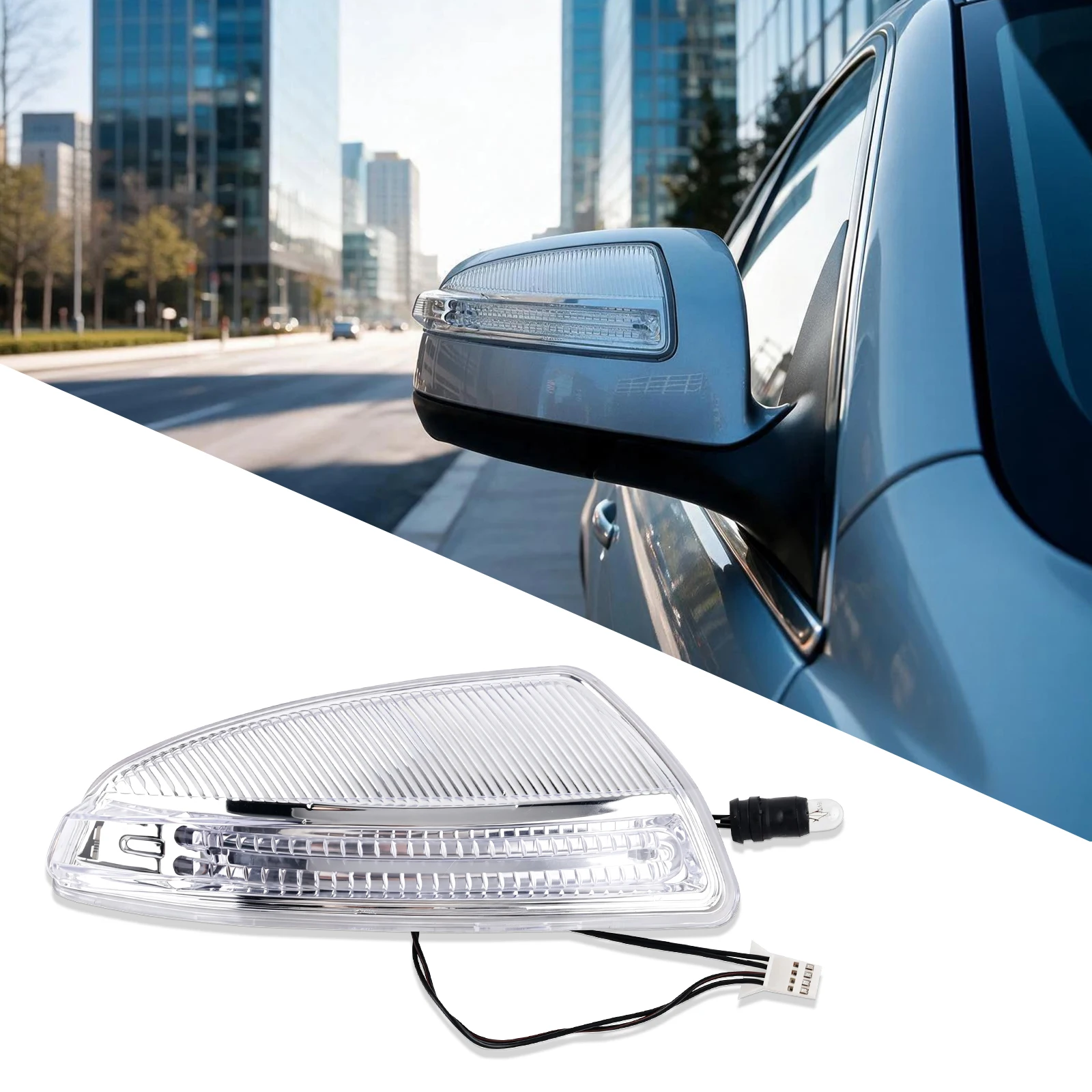 1pc A1649061400 Right/Left Side Rearview Wing Mirror Turn Signal Light For Mercedes-Benz ML W164 2008-2010 GL X164 LCI 2009-2010