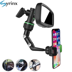 Rearview Mirror Car Phone Holder Multifunctional 360 Rotatable Auto Seat Hanging Clip Bracket Cell Phone Stand for Car Support