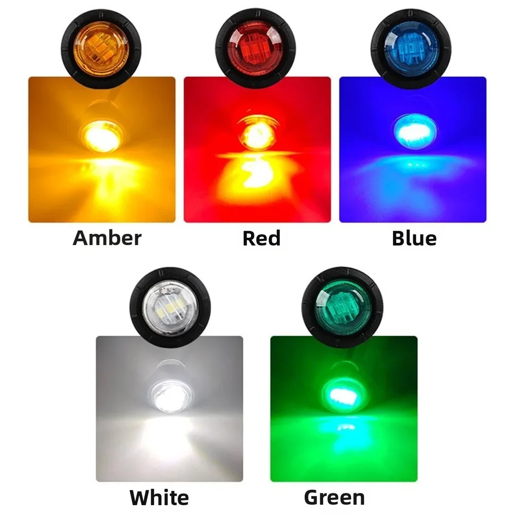 24V LED Side Marker Lights Clearence Front Rear Indicators Light For Truck Car Bus Trailer Van Caravan Boat Taillight