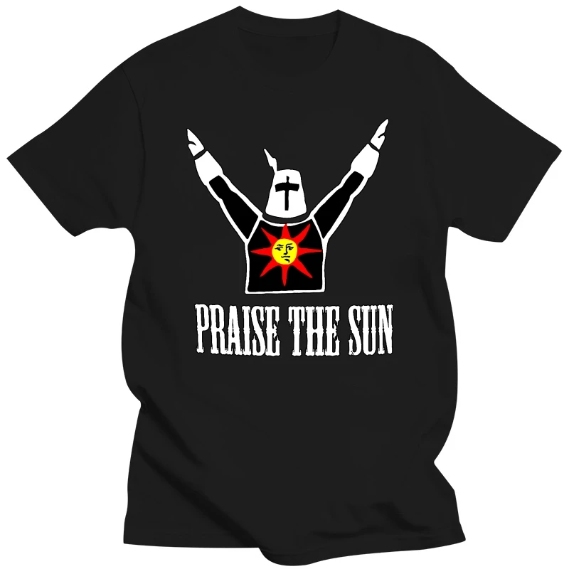 Praise The Sun Herren T-Shirt Dark Sunbro Solaire Souls Gwyn Sonnen Ritter Bro  T Shirts Short Sleeve Top Tee Dress