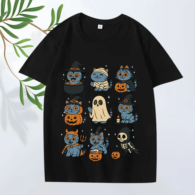 

Kpop Demon Hunters Derpy Tiger Halloween Graphic T Shirt men ’s women Oversized 100% Cotton short sleeve Summer print Unisex tee