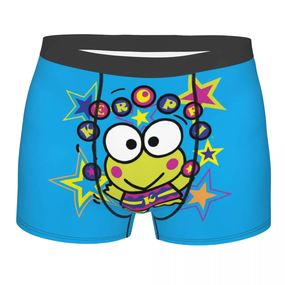 

Custom Cute Kerokero Keroppi Underwear Men Stretch Boxer Briefs Shorts Panties Soft Underpants For Male
