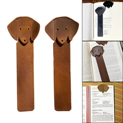 3D Stereo Cartoon Marker Animal Dog Bookmarks Cute Cat leather Material Funny Student School Stationery Children Gift Bookmark