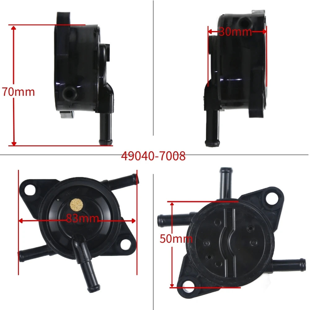 49040-7008 Fuel Pump For John Deere 636M 647A Z445 Kawasaki FS FR FX Engines FS481V FS541V FS600V FS651V FS691V FR730V