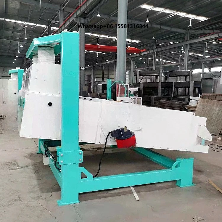 2-50TPH Seeds Gravity Separator Vibration Screen Paddy Maize Cleaning Sieve for Grain Mill