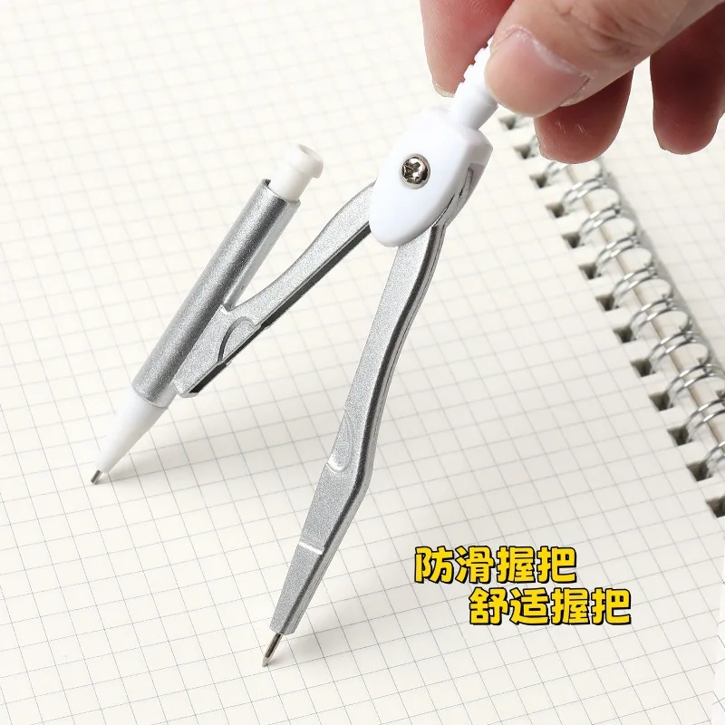 2Sets Compass Set Vitality Orange Student 2B Automatic Pencil Box Compass 2-piece Set of Tools protractor set  mathematics