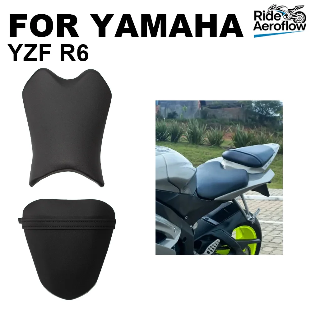 

Motorcycle Front Rider Driver Seat YZF R6 2008-2014 and Rear Passenger Seat Saddle YZF R6 2008-2016 Fit For Yamaha YZFR6 YZF-R6