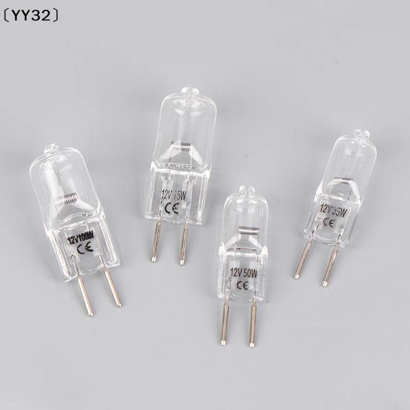 1Pc G6.35 12V 20W 35W 50W 70W 100W Bulb Machine Work Lamp Bulb G6.35 Aroma Lamp G6.35 Microscope Optical Instrument Bulb〔YY32〕