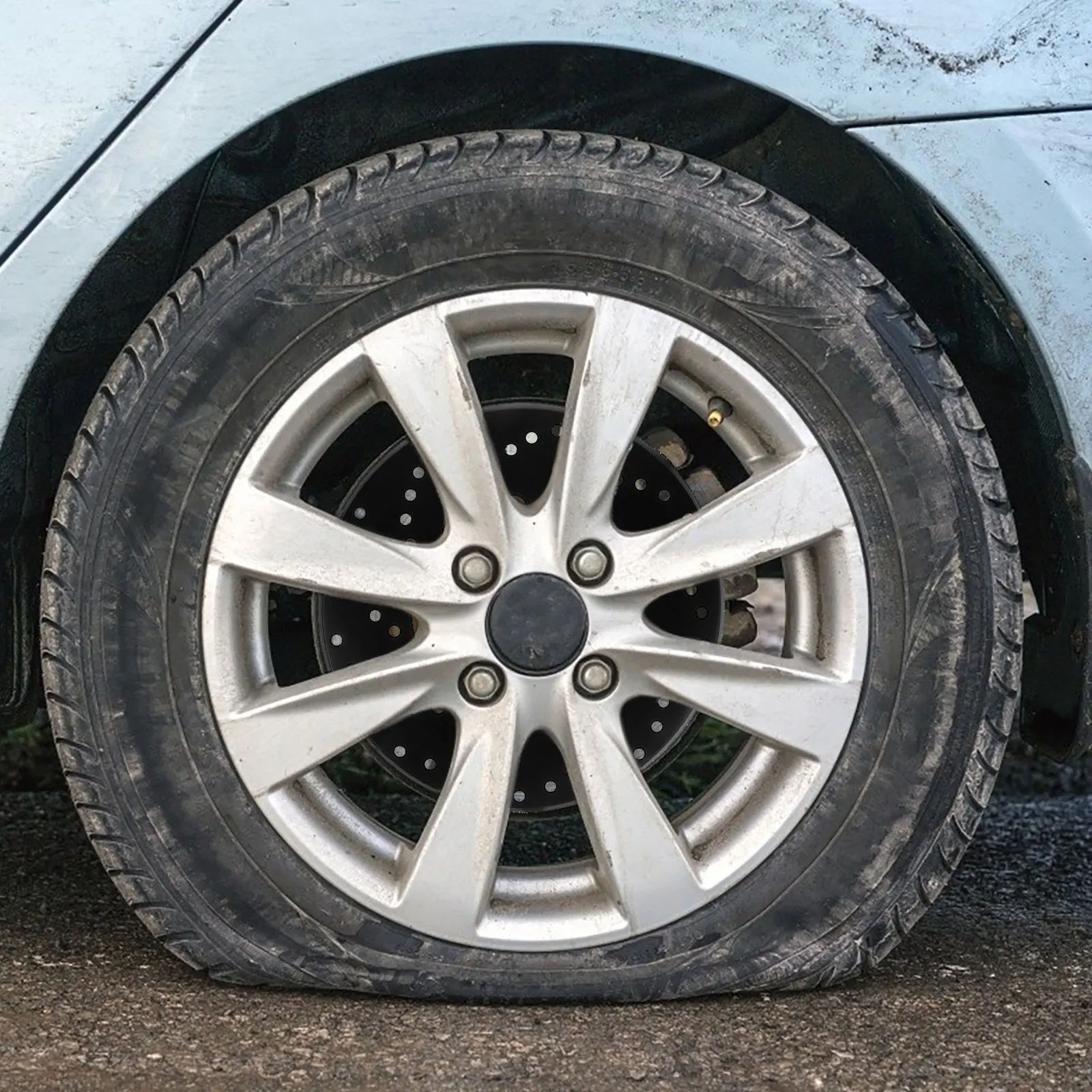 

Brake Disc Decorative Piece Car Parts Aluminum Alloy Drum Cover Wheel Hub Trim Easy Installation Universal Fit for Multiple