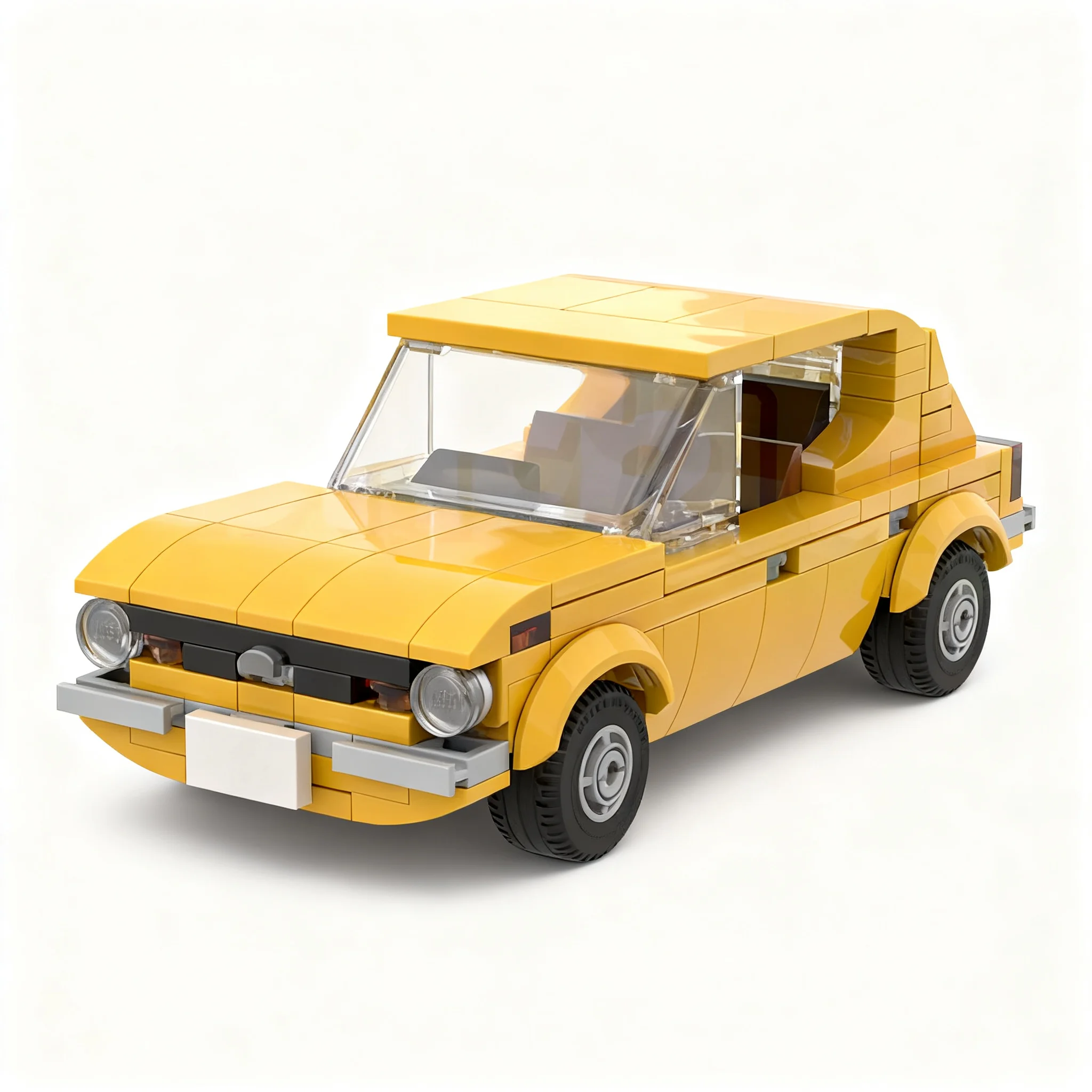 282pcs MOC city Champions 1973 Datsun Cherry 100A (E10) Model Christmas Gift DIY Home Decor Collectible Living Room Decoration