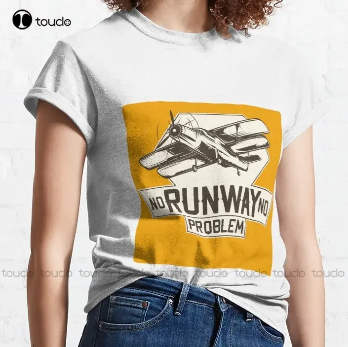 No Runway No Problem Classic T-Shirt Anime Shirt Fashion Creative Leisure Funny T Shirts Outdoor Simple Vintag Casual T Shirts