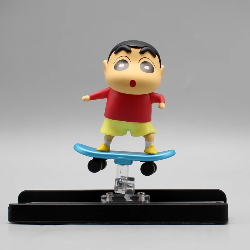 Crayon Shin Chan  Anime Figure Mold Cartoon Doll Temporary Car Parking Number Plate Ornaments Kawaii Car Interior Trim Supplies