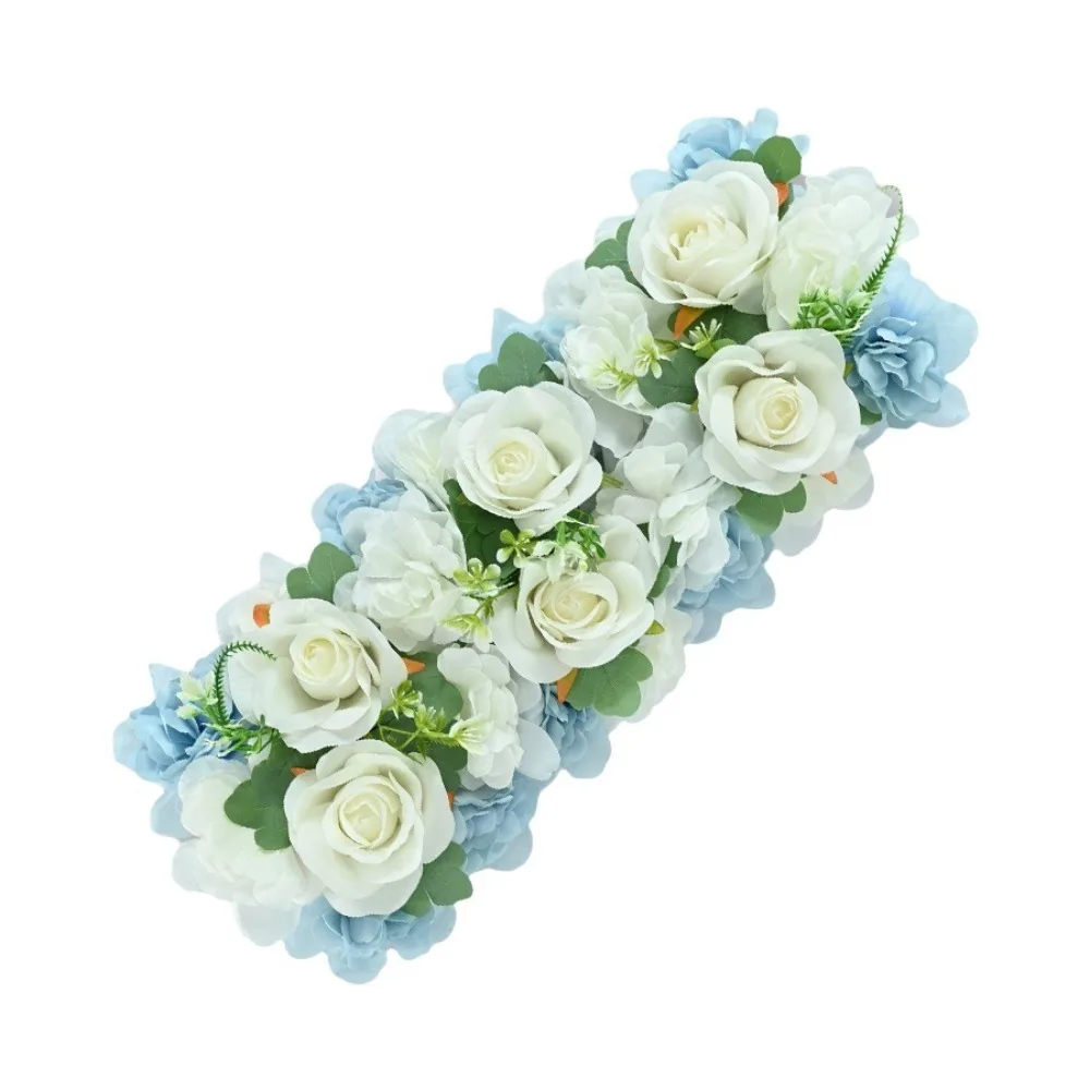 

54X23CM Size Artificial Rose Strip Simulation Flowers Strip Flower Design Simulated Rose Flower Arrangement Rose Arrangement