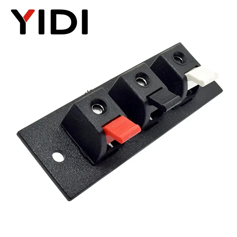 1pc 3/5 pcs 2 positions  4 poles 3 position Connector Terminal Push in Jack Spring Load Audio Speaker Terminal Breadboard clip