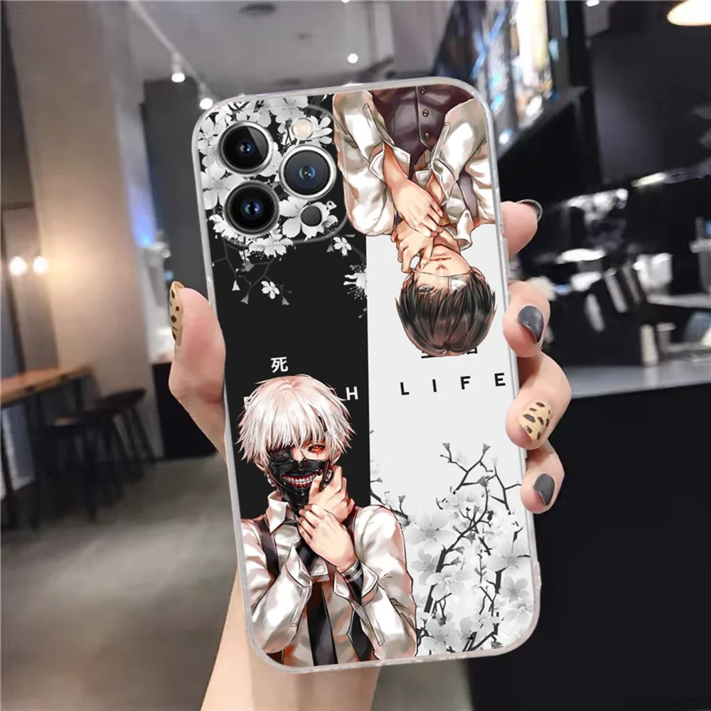 Tokyo Ghoul Kaneki Ken Phone Case Silicone Soft For Iphone 16 15 14 13 12 11 Pro Mini XS MAX Plus X Cover image 2