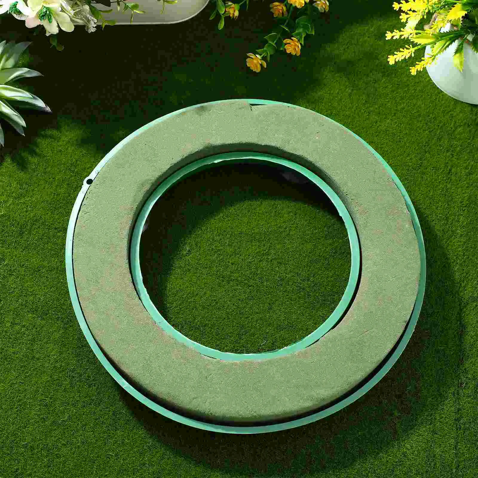 Artificial Flowers Sucker Car Sticker Plastic Bouquet Wedding Decor Supplies with Mud Green