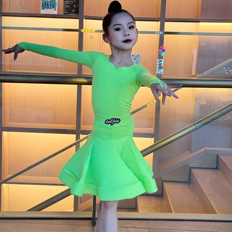 childrens-latin-dance-costumeshigh-end-performance-outfitsgirlspractice-outfits-national-standard-dance-competition-outfits-sets