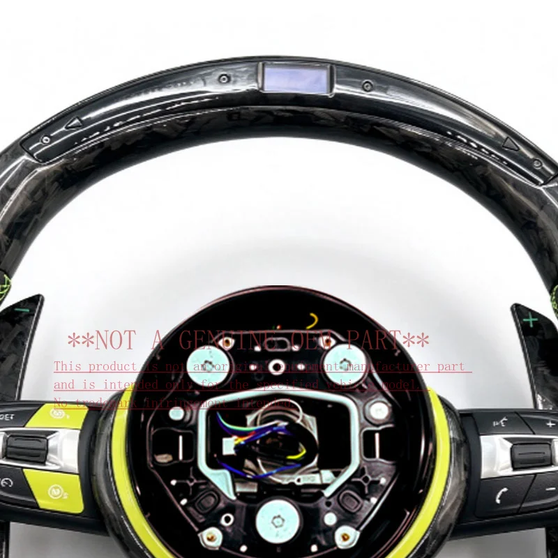 For Bmw Sport Carbon Fiber Steering Wheel 2 Series Gran Tourer F46 2015 2021 ZC M6 YD T 004 Horn Cover Decorative Cover