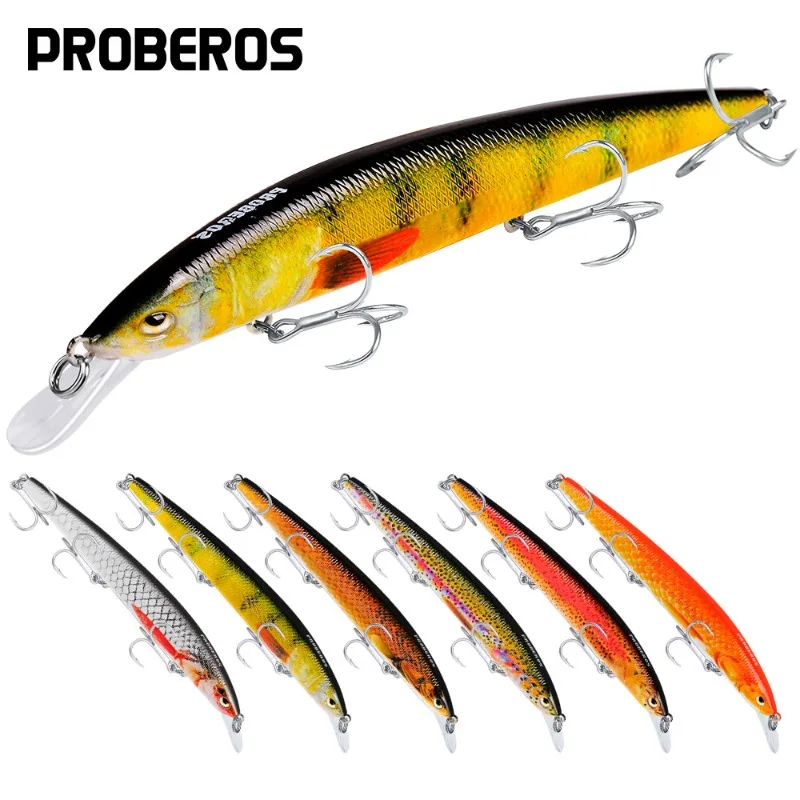 

1pcs PROBEROS Minnow Bait Diving Fishing Lures15cm18g Artificial Hard Bait Long Casting Wobbler Trolling Swimbait Fishing Tackle