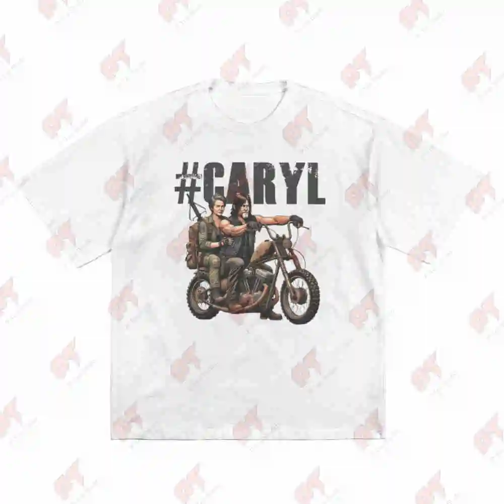 Daryl Dixon And Carol Peletier Caryl Short Sleeve Tee 100% Cotton T-Shirt