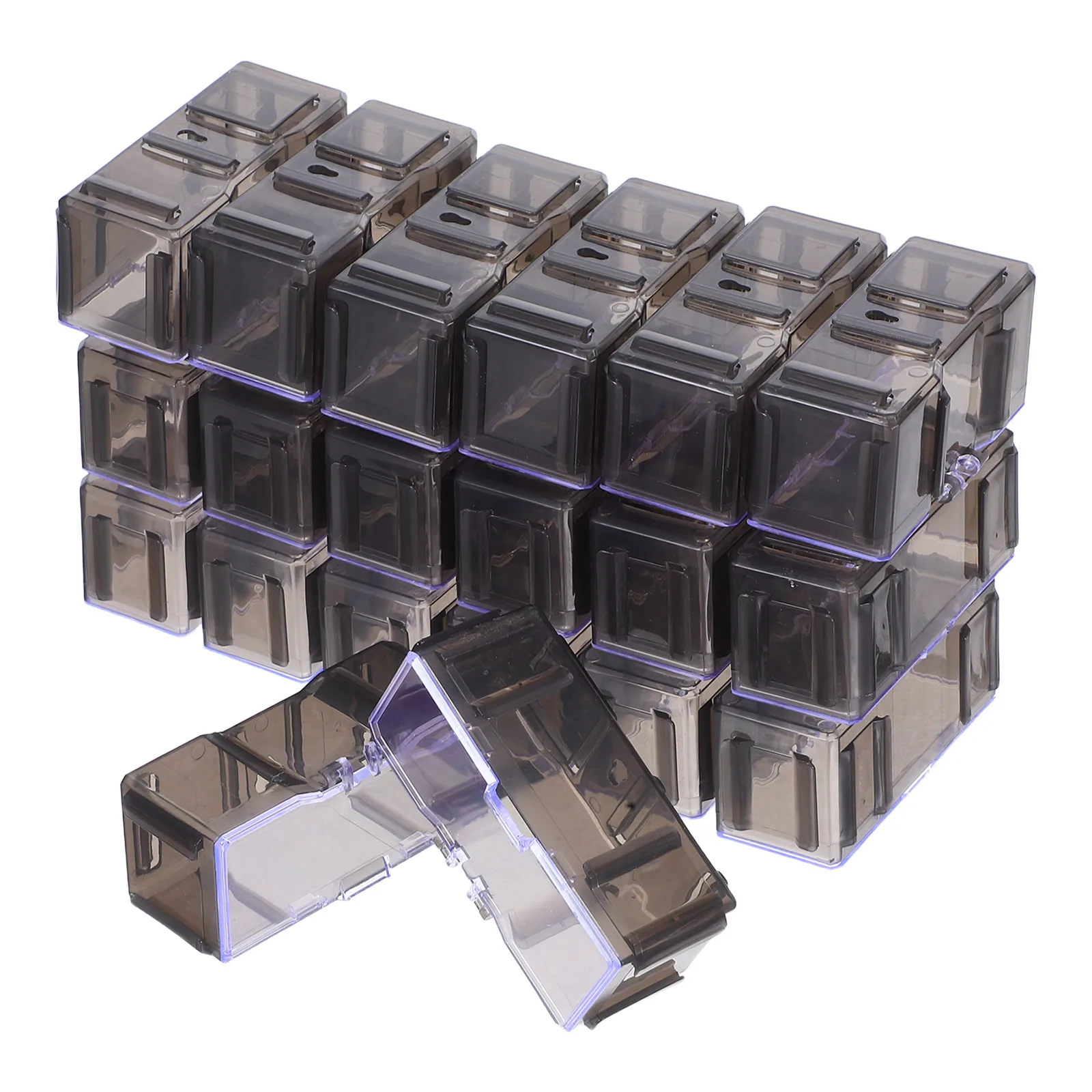 

20 Pcs Car Display Box Case Showcase Collectibles Plastic Organizer for Cars