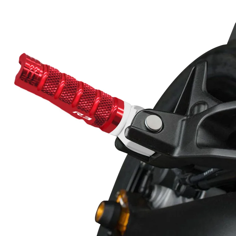 R3 nuevos accesorios de motocicleta, clavija de pie trasera para pasajero, pedales de reposapiés traseros para YZF-R3 r3 2015-2020 2021 2022 2023 2024