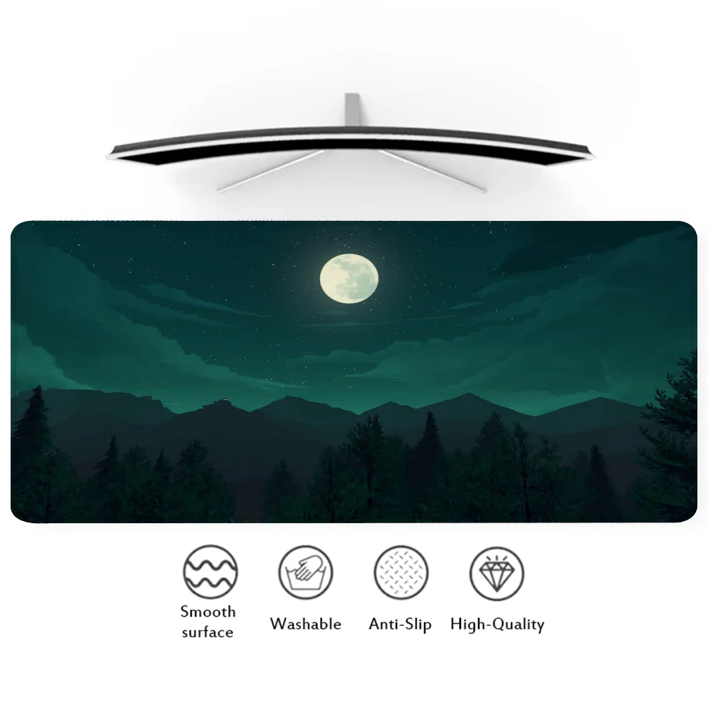 Computer Mouse Pad Speed Deep Forest Firewatch Mousepad Gamer Desk Mat Pc Cabinet Keyboard Gaming Accessories Xxl Large 900x400